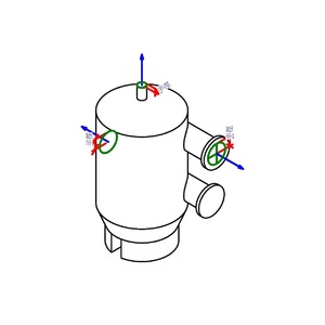 M_空氣分離器帶過濾器 - 切面 - 80-350 mm - 法蘭式