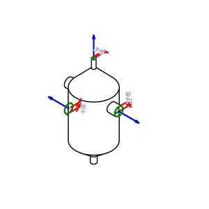 M_空氣分離器帶過濾器 - 同軸切面 - 50-65 mm - 螺紋