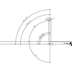 M_彎頭異徑長半徑側出口 - 法蘭式 - GI - 25 級