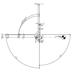 M_彎頭異徑側出口 - 法蘭式 - GI - 25 級