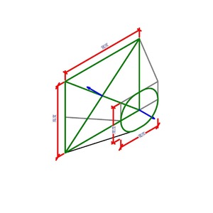 M_矩形接橢圓形轉接頭 - 長度