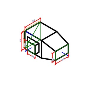 M_矩形 T 接頭帶轉接頭 - 斜面