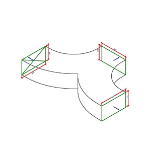M_矩形 Y 接頭 - 彎曲