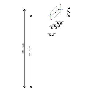 M_矩形偏移 - 素面 - 法蘭式
