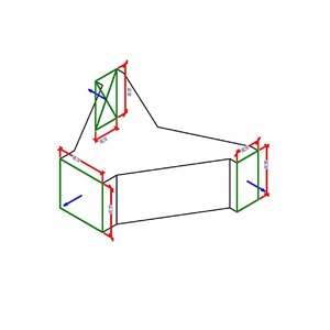 M_矩形 V 形物 - 楔形