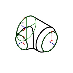 M_圓形 T 接頭帶轉接頭 - 錐形