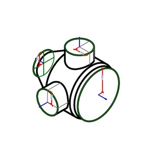 M_圓形轉接頭側向交叉 - 90 度 - DTL