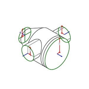 M_圓形轉接頭側向交叉 - 180 度 - DTL