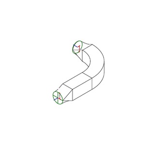 M_圓形彎頭 - 平背面