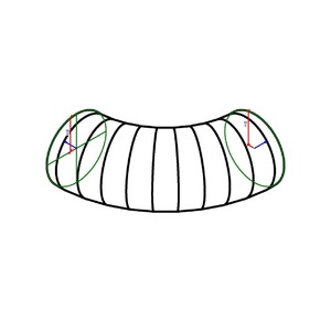 M_圓形彎頭 - 有褶