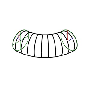 M_圓形彎頭 - 有褶