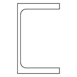 PFC-平行凸緣槽-縱斷面