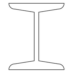 RSJ-輾壓鋼托樑-縱斷面