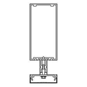 M_帷幕牆豎框-矩形-中心