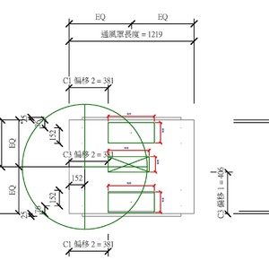 M_排油煙機 - 前後端排放 - 補償 - 吊掛
