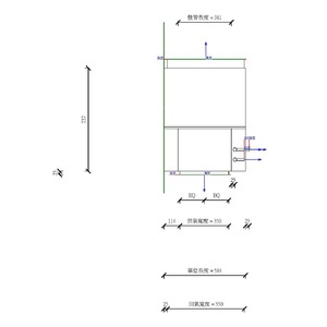 M_風機盤管機組帶靜壓箱 - 水平管道式 - CHW - 背部回氣