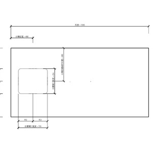 M_流理台面-獨立型工作台有水槽孔
