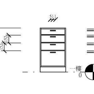 M_基本櫥櫃-4 抽屜