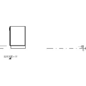 M_基本櫥櫃-單門有滑軌抽屜