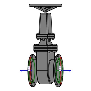 申桿式閘閥 250mm
