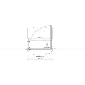 單扇木骨架鋼製防火門_喇叭鎖_旗型鉸鏈300