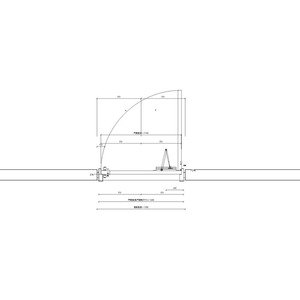 單扇木骨架鋼木防火門_喇叭鎖_重型鉸鏈400