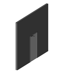 單扇木骨架鋼製防火門_平推鎖_旗型鉸鏈400