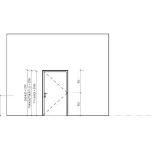單扇肯特鋼製鋼製防火門_匣式機械鎖(E-319)_旗型鉸鏈300
