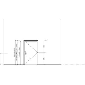 單扇肯特鋼製鋼木防火門_匣式電子鎖(WEL-3600) _重型鉸鏈400