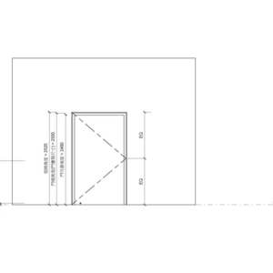 單扇橫拉木製防火門(有框)(門樘含護鉤)_地鎖_自動回歸關門器_300v18