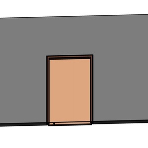 單扇橫拉木製防火門(有框)(門樘含護鉤)_地鎖_自動回歸關門器_300v18