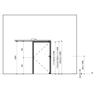 單扇橫拉木製防火門(有框)(門樘含護鉤)_地鎖_自動回歸關門器_400v18