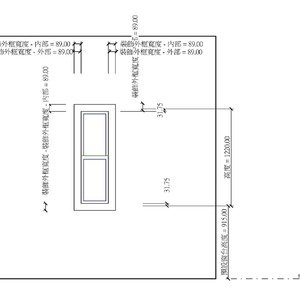 M_有裝飾外框的上下拉窗_V13