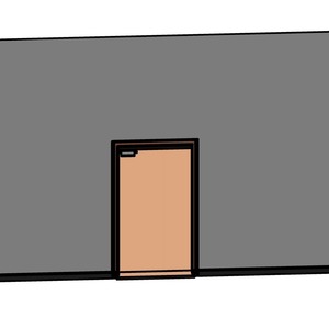 單扇橫拉木製防火門(有框)(門樘含護鉤)_陽極鎖_自動回歸關門器_400v18