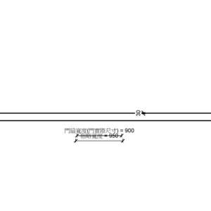 單扇橫拉鋼製防火門(有框)(無門樘)_地鎖_自動門機_400v18