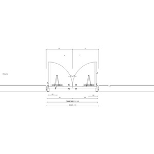 雙扇木骨架鋼木防火門_喇叭鎖_重型鉸鏈_外露式門弓器_300v18