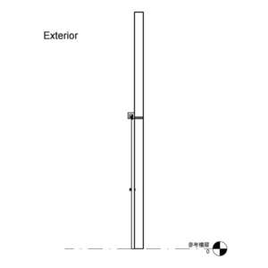 雙扇橫拉木製護鉤防火門(有框)(無門)_勾鎖 _自動回歸關門器_300v18