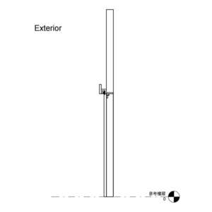 雙扇橫拉木製護鉤防火門(有框)(無門)_陽極鎖 _自動回歸關門器_300v18