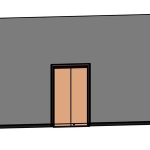 雙扇橫拉鋼製門樘防火門(有框)(含護鈎)_地鎖_自動門機_300v18