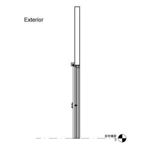 雙扇橫拉鋼製門樘防火門(有框)(含護鈎)_電鎖_自動門機_300v18