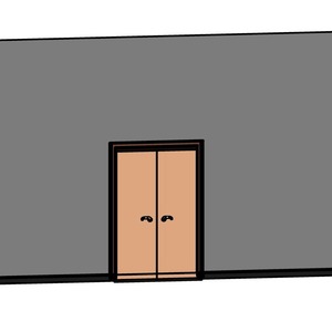 雙扇橫拉鋼製門樘防火門(有框)(含護鈎)_電鎖_自動門機_400v18