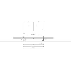 雙扇橫拉鋼製門樘防火門(有框)(含護鈎)_陽極鎖_自動門機_400v18