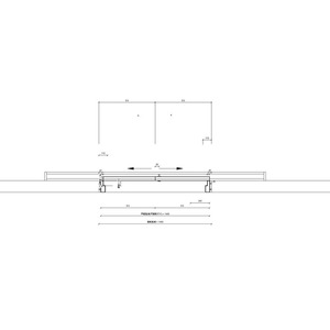 雙扇橫拉鋼製門樘防火門(有框)(含護鈎)_勾鎖_自動門機_400v18
