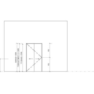 雙扇橫拉木製護鉤防火門(有框)(無門)_陽極鎖 _自動回歸關門器_400v18