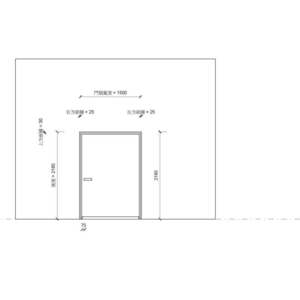 常開室鍍鋅鋼板烤漆防火門(60A)(具遮煙性)_梯廳_150X210
