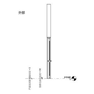 鋁框玻璃氣密門_陽台_90X220