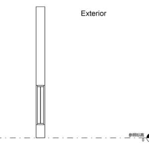 鍍鋅鋼板烤漆防火門(60A)(具遮煙性)_走廊_45X90