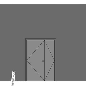 鍍鋅鋼板烤漆門_管委會(儲藏室)_160X220