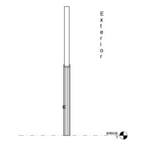 鍍鋅鋼板烤漆門_樓梯_90X220