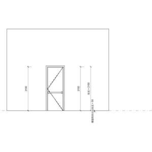 鍍鋅鋼板烤漆門_樓梯_90X220